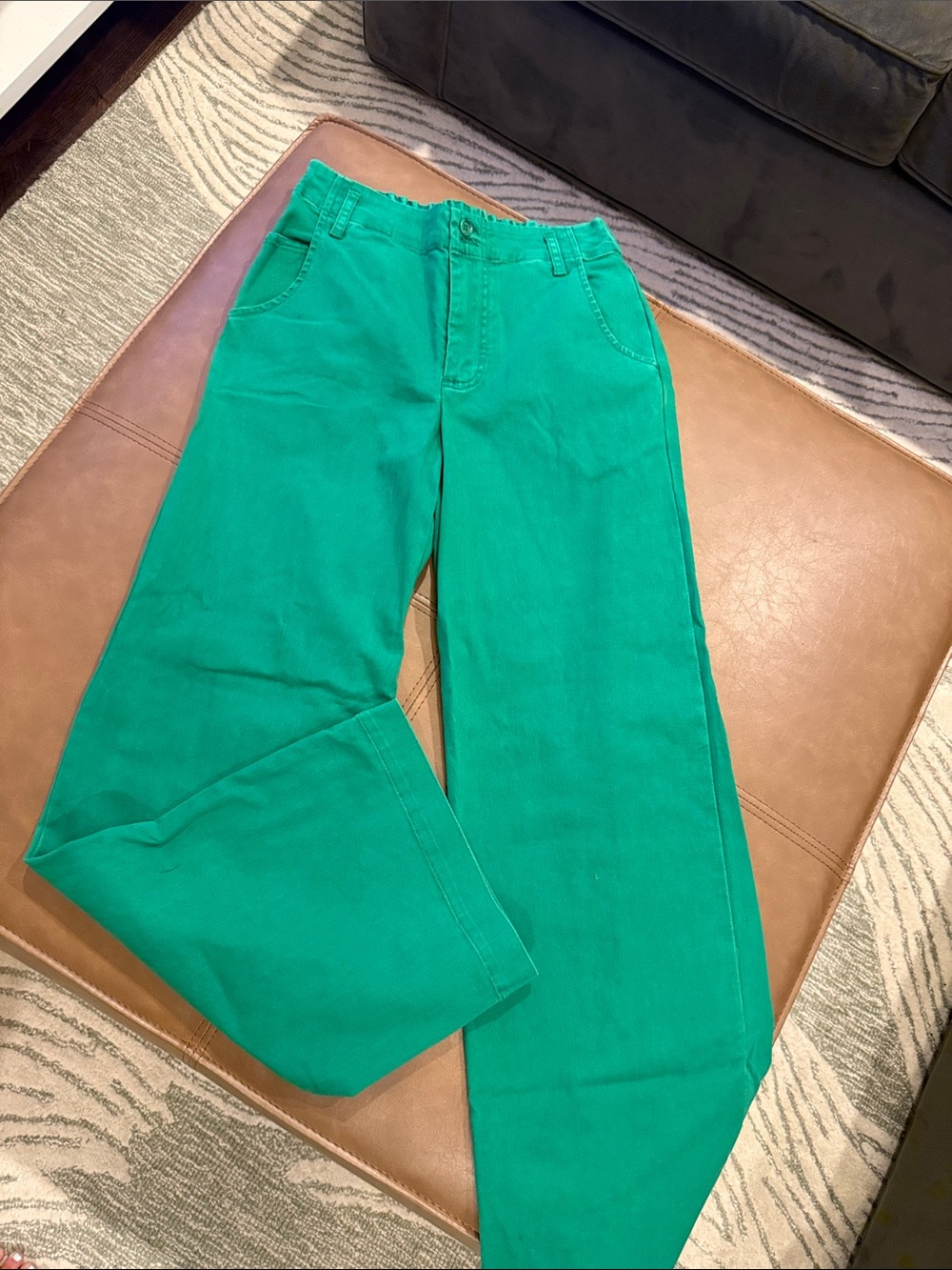 Young Fabulous & Broke Emerald Green Cropped Pants